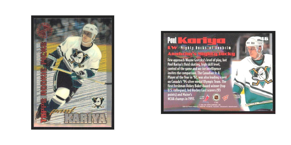 1995 Stadium Club Members Only Paul Kariya Mighty Ducks of Anaheim #46