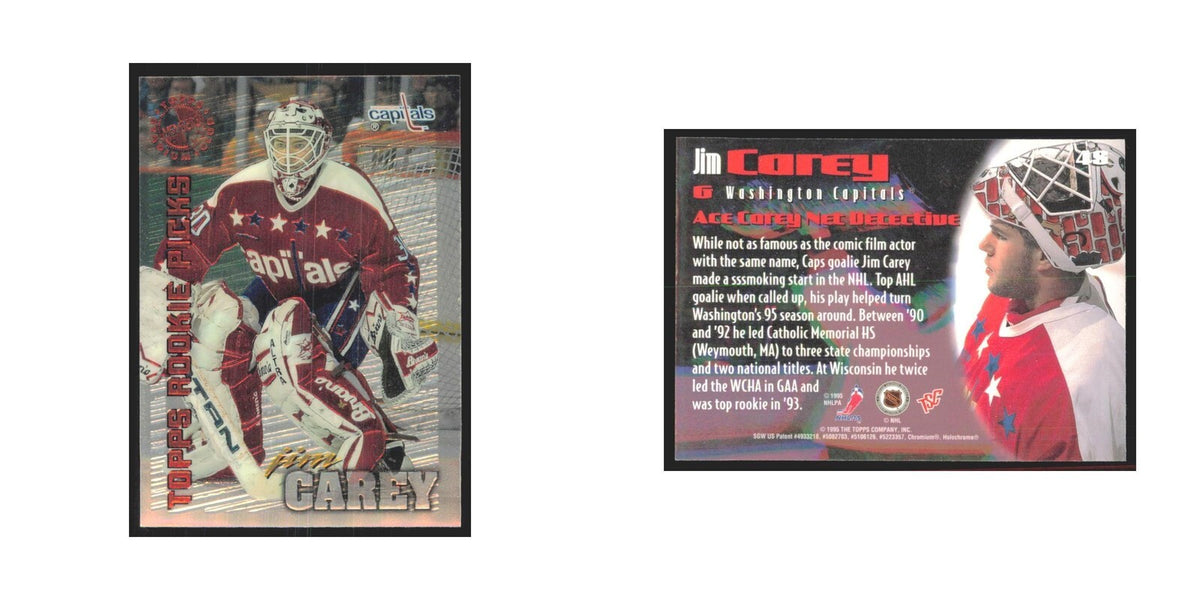 1995 Stadium Club Members Only Jim Carey Washington Capitals #48