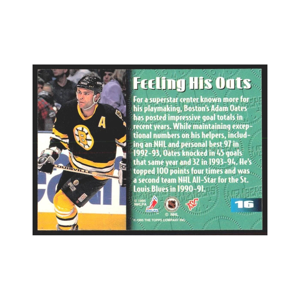 1995 Stadium Club Members Only Adam Oates Boston Bruins #16