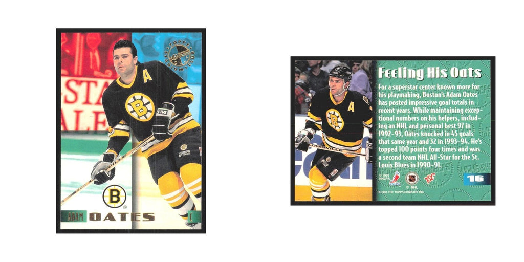 1995 Stadium Club Members Only Adam Oates Boston Bruins #16