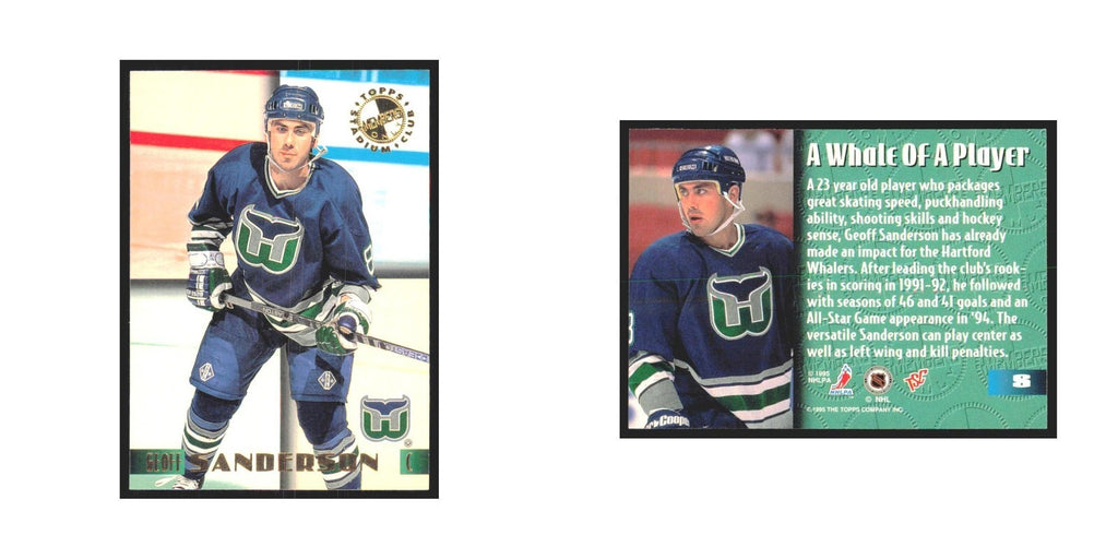 1995 Stadium Club Members Only Geoff Sanderson Hartford Whalers #8