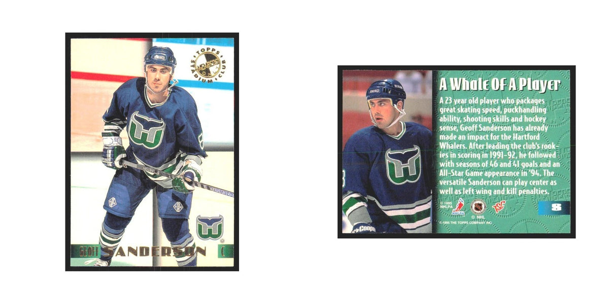 1995 Stadium Club Members Only Geoff Sanderson Hartford Whalers #8