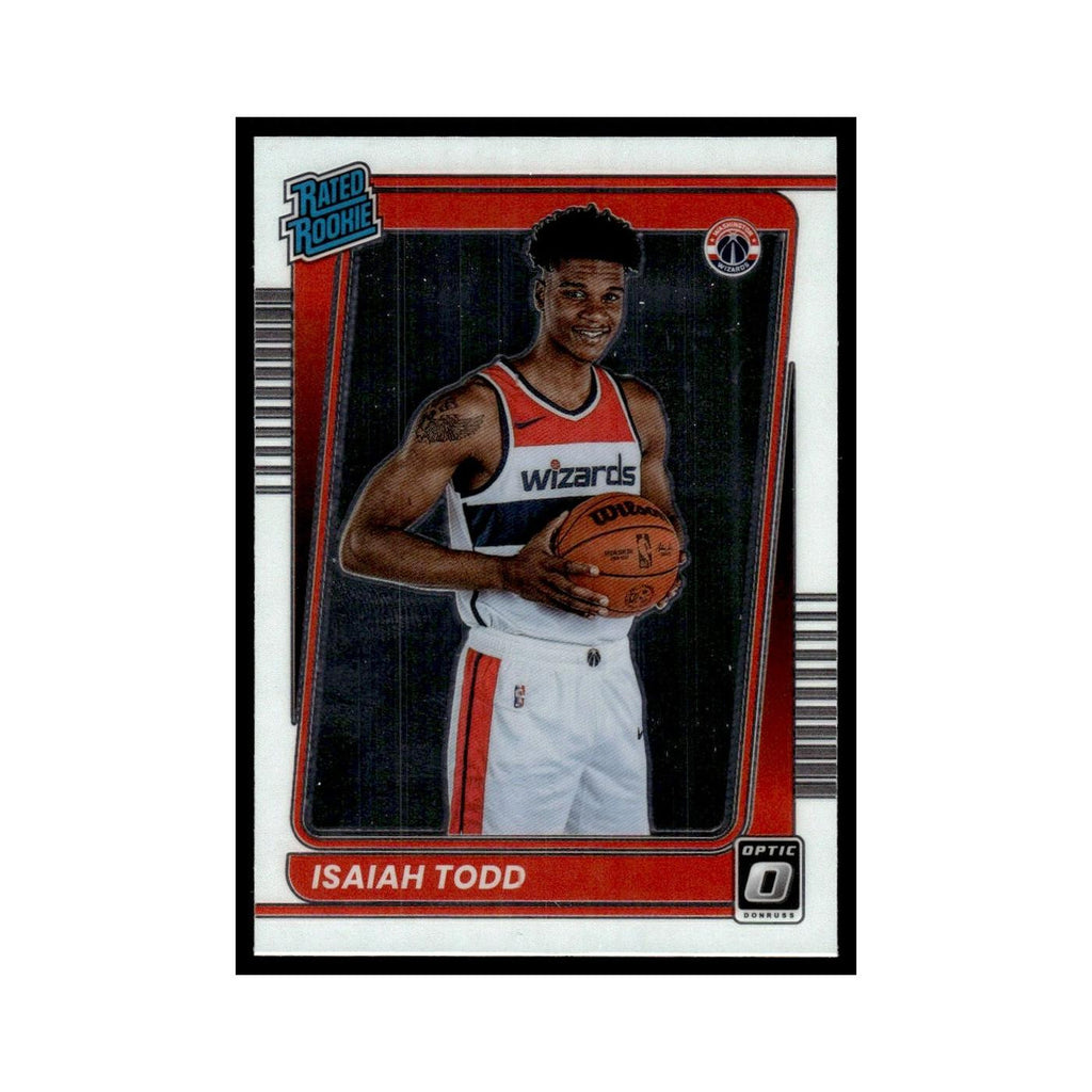 Isaiah Todd Rookie 2021 Donruss Optic #187 Washington Wizards Basketball Card NM