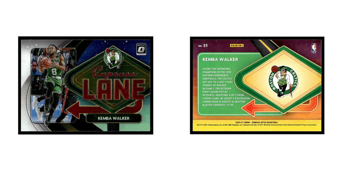 Kemba Walker 2020 Donruss Optic Express Lane #23 Boston Celtics NM