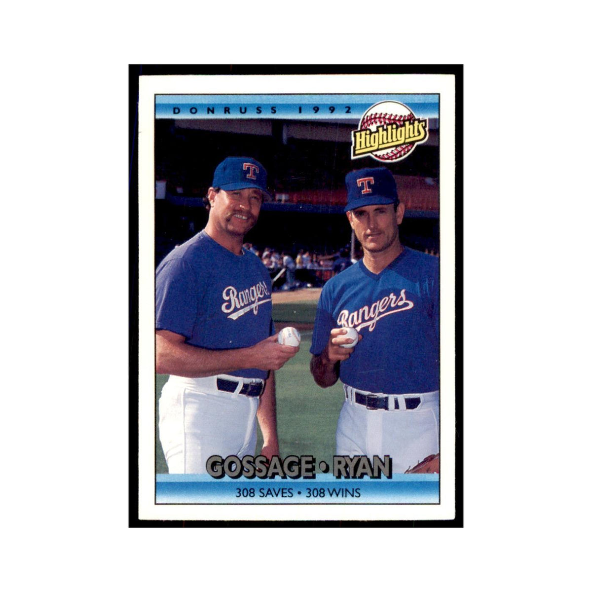 1992 Donruss Rich Gossage/Nolan Ryan Baseball Cards #555