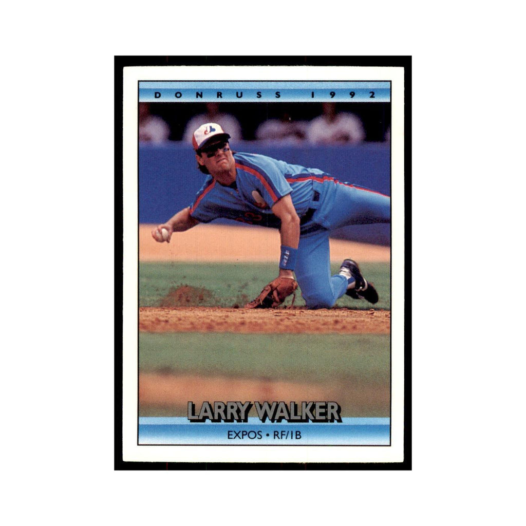 1992 Donruss Larry Walker Baseball Cards #259