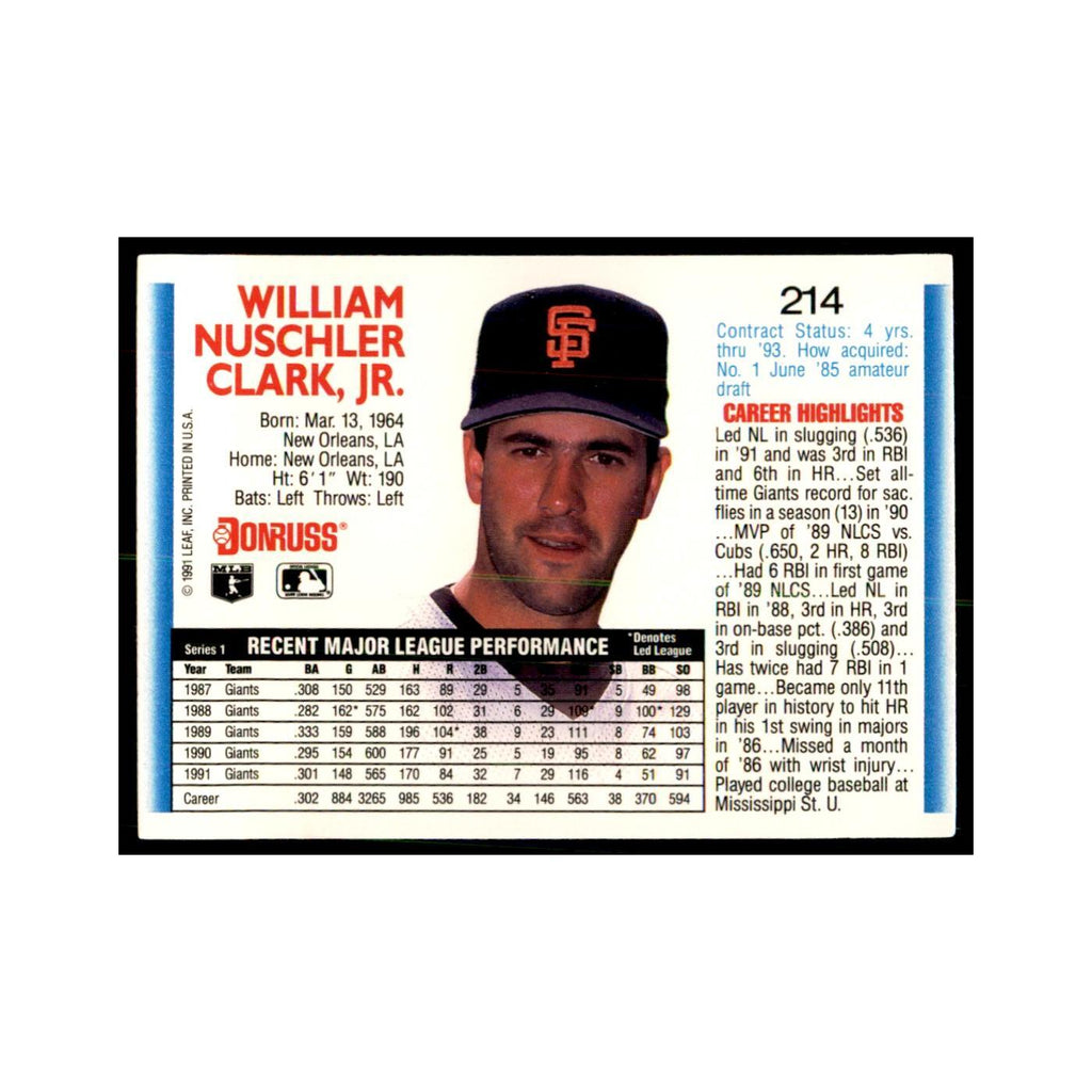 1992 Donruss Walt Weiss Baseball Cards #214