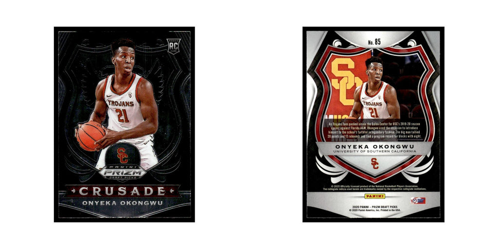 Onyeka Okongwu Rookie 2020 Panini Prizm Draft Picks #85 USC Trojans NM