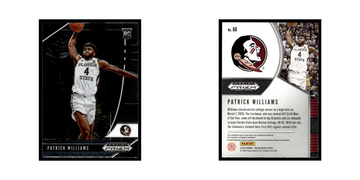 Patrick Williams Rookie 2020 Panini Prizm Draft Picks #60 NM