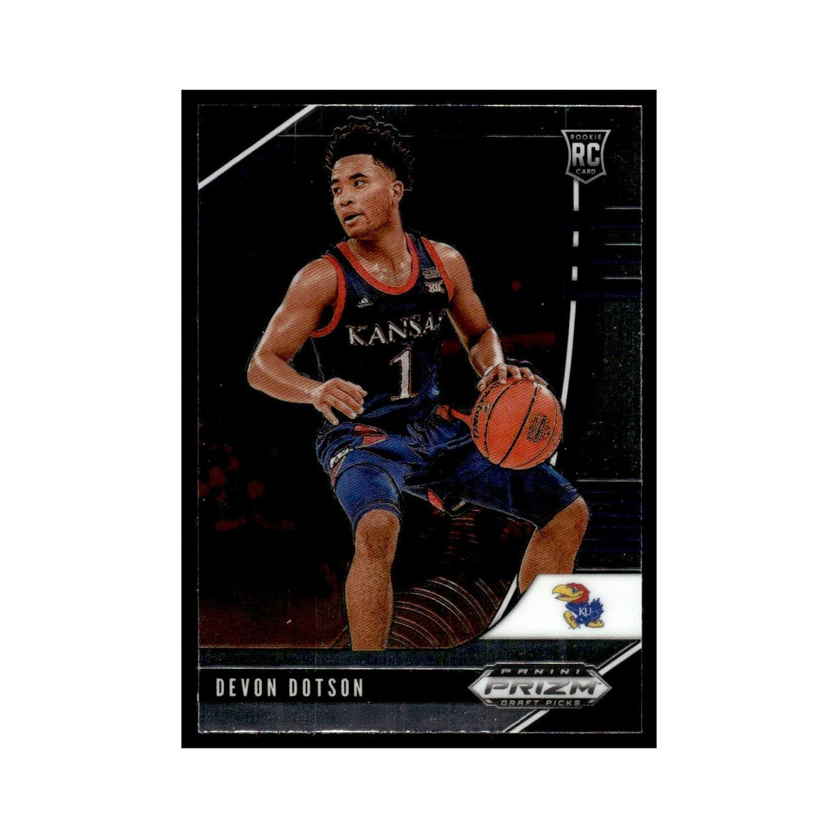 Devon Dotson Rookie 2020 Panini Prizm Draft Picks #32 Kansas Jayhawks NM