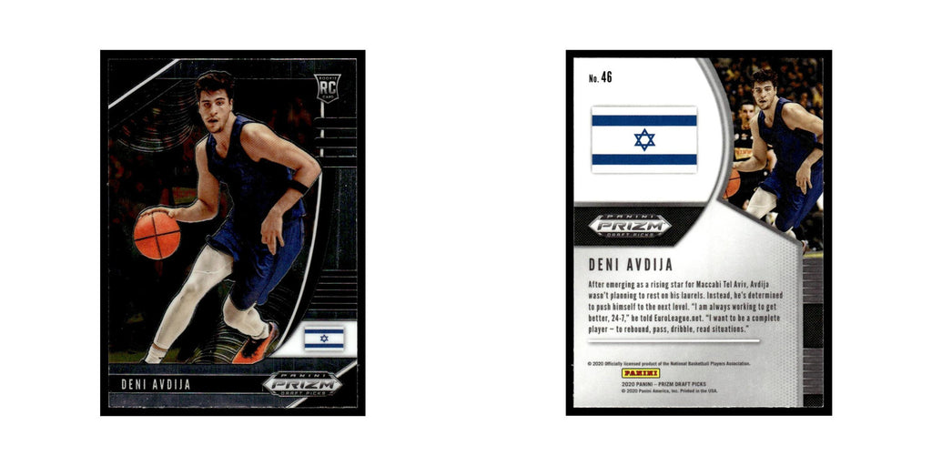Deni Avdija Rookie 2020 Panini Prizm Draft Picks #46 Maccabi Electra Tel Aviv NM