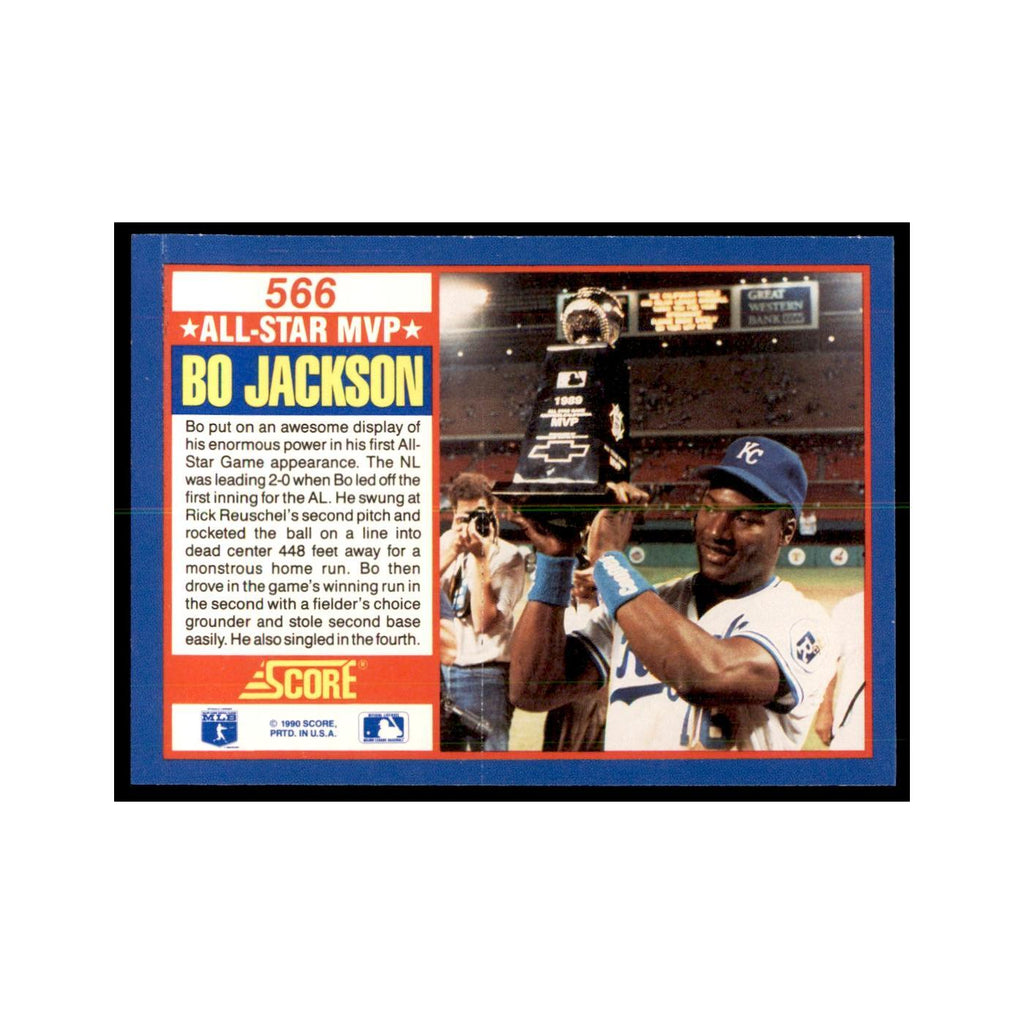 1990 Score Bo Jackson Baseball Cards #566