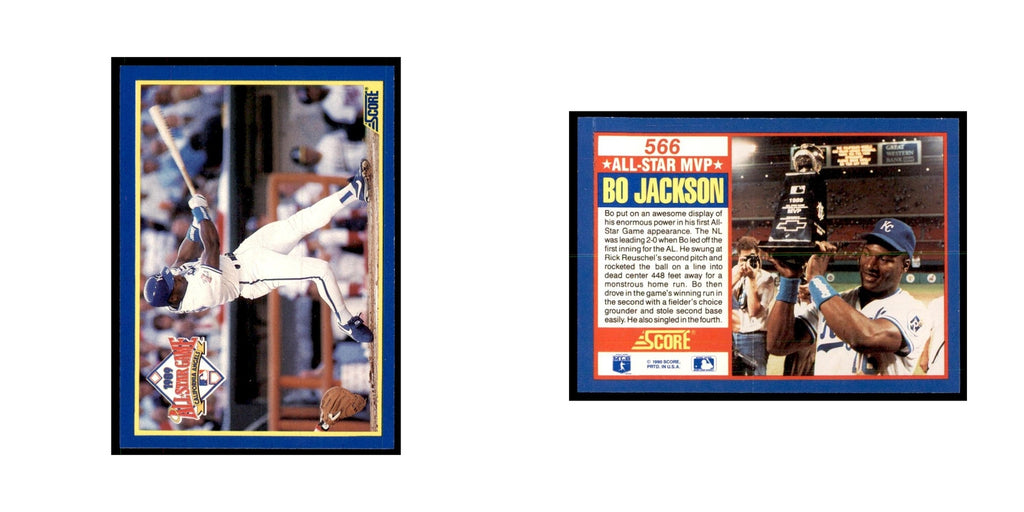 1990 Score Bo Jackson Baseball Cards #566