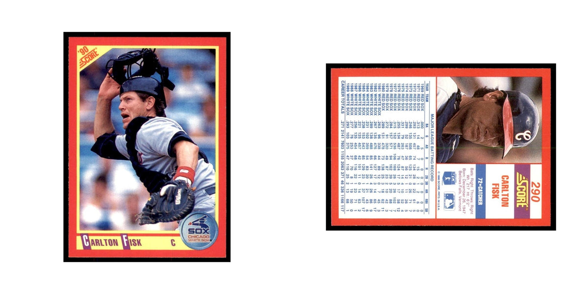 1990 Score Carlton Fisk Baseball Cards #290
