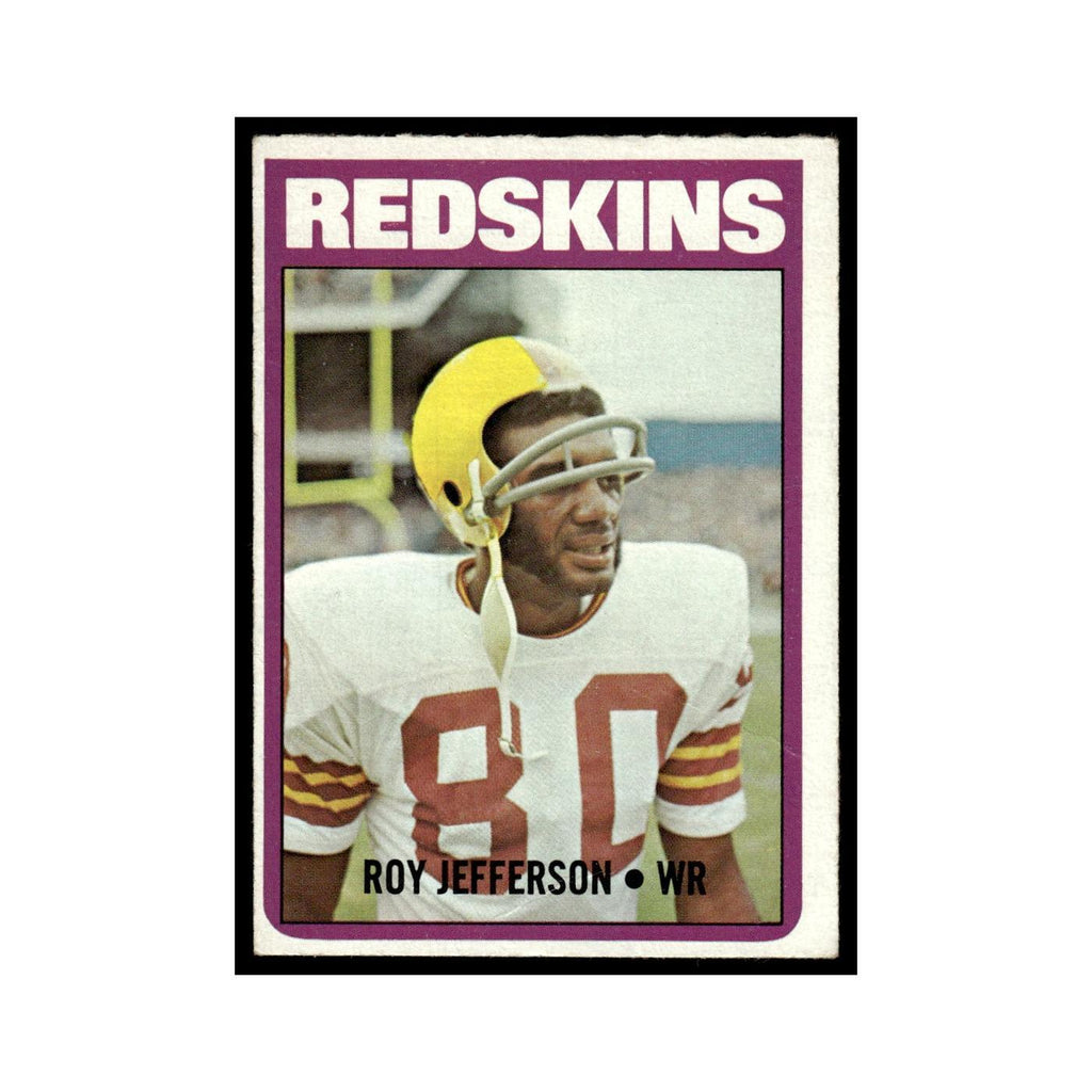 Roy Jefferson 1972 Topps (Damaged) #142 Washington Redskins Football Card Poor