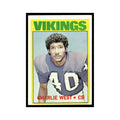Charlie West 1972 Topps (Damaged) #53 Minnesota Vikings Football Card Poor
