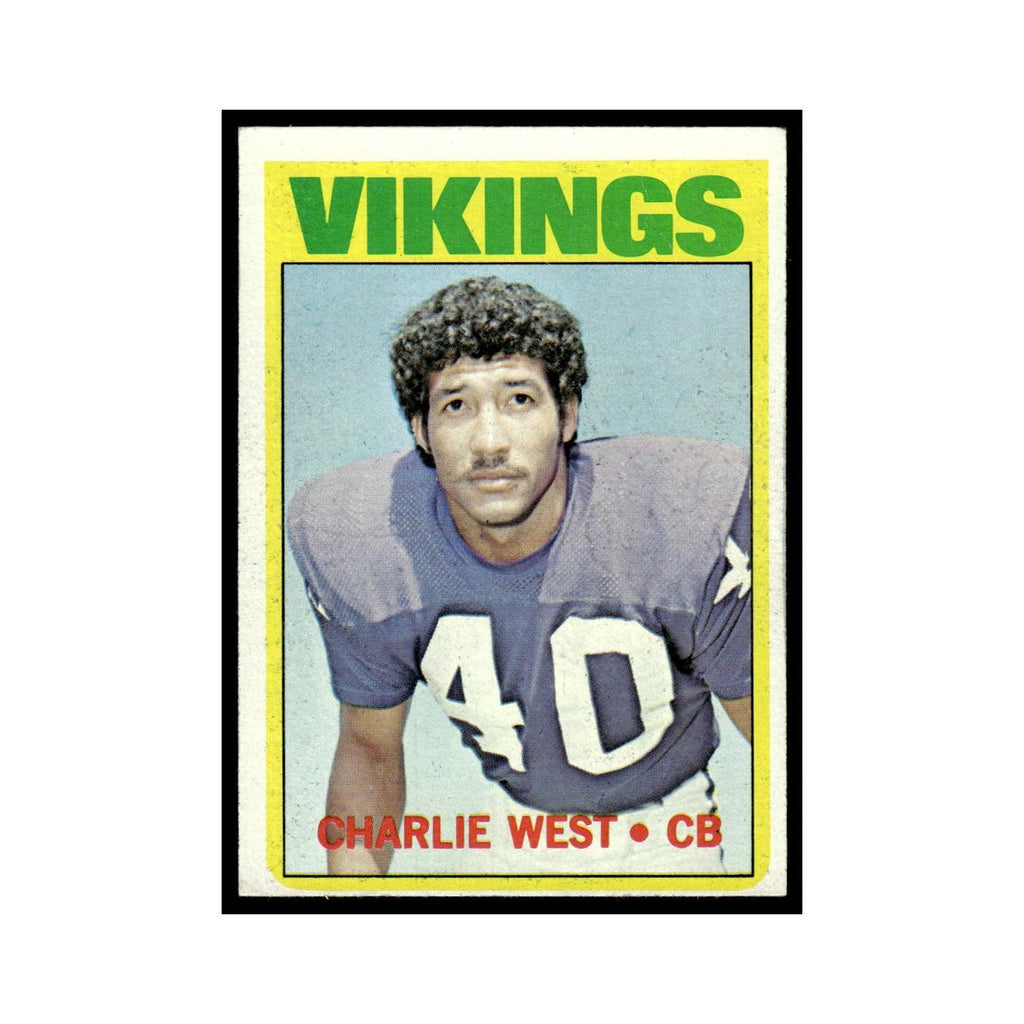 Charlie West 1972 Topps (Damaged) #53 Minnesota Vikings Football Card Poor