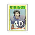 Charlie West 1972 Topps (Damaged) #53 Minnesota Vikings Football Card Poor