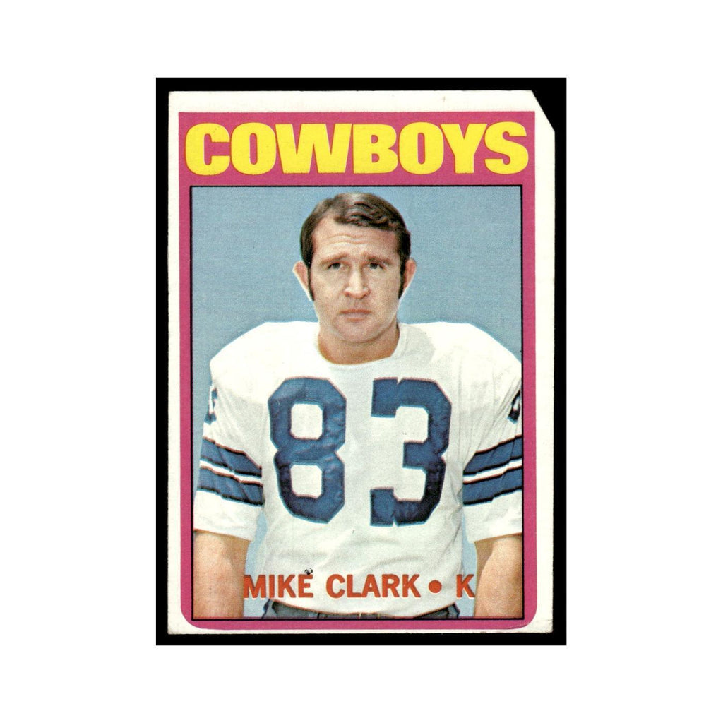 Mike Clark 1972 Topps (Damaged) #27 Dallas Cowboys Football Card Poor