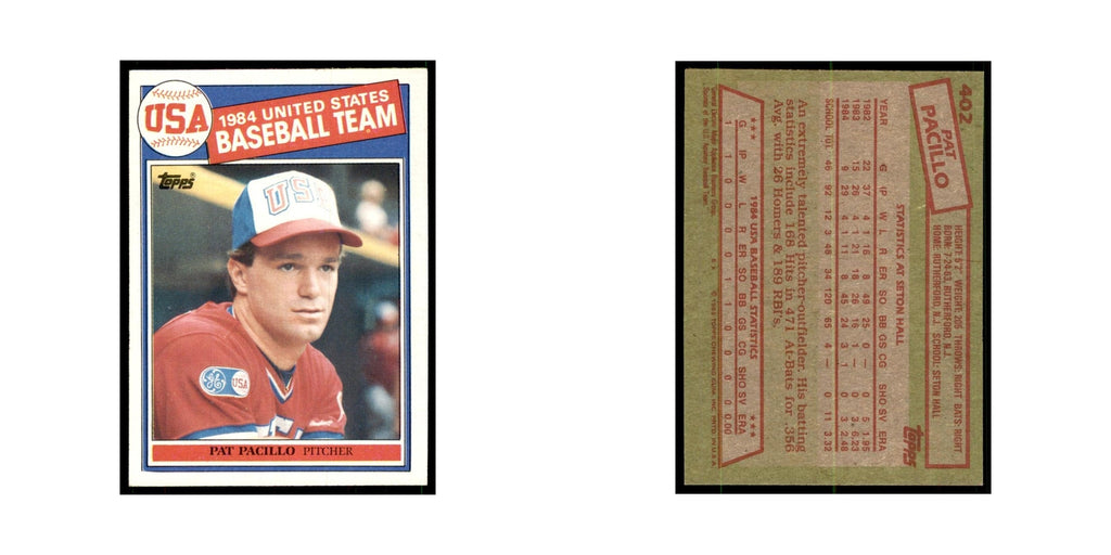 1985 Topps Pat Pacillo Baseball Cards #402