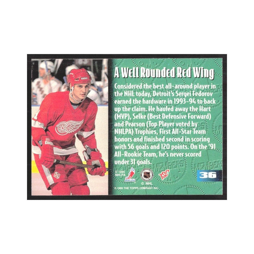 1995 Stadium Club Members Only Sergei Fedorov Detroit Red Wings #36