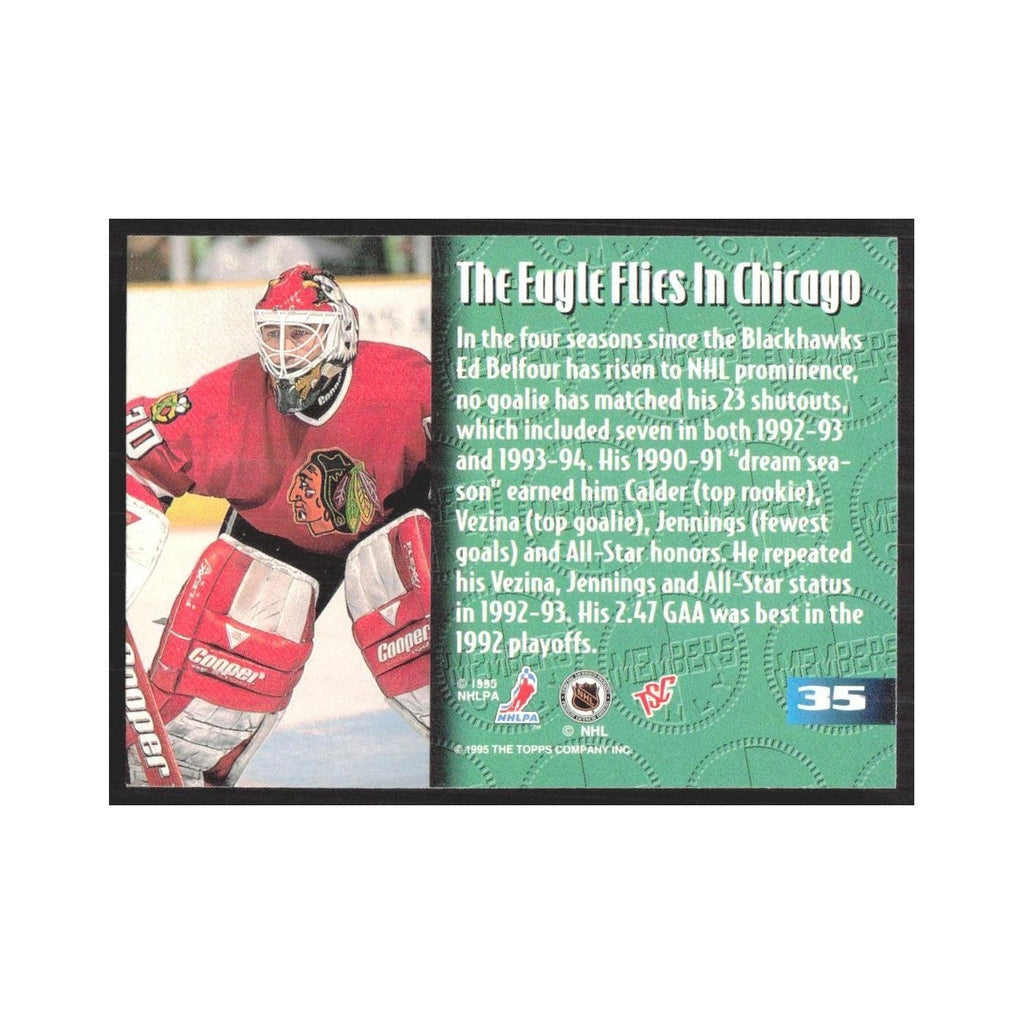 1995 Stadium Club Members Only Ed Belfour Chicago Blackhawks #35