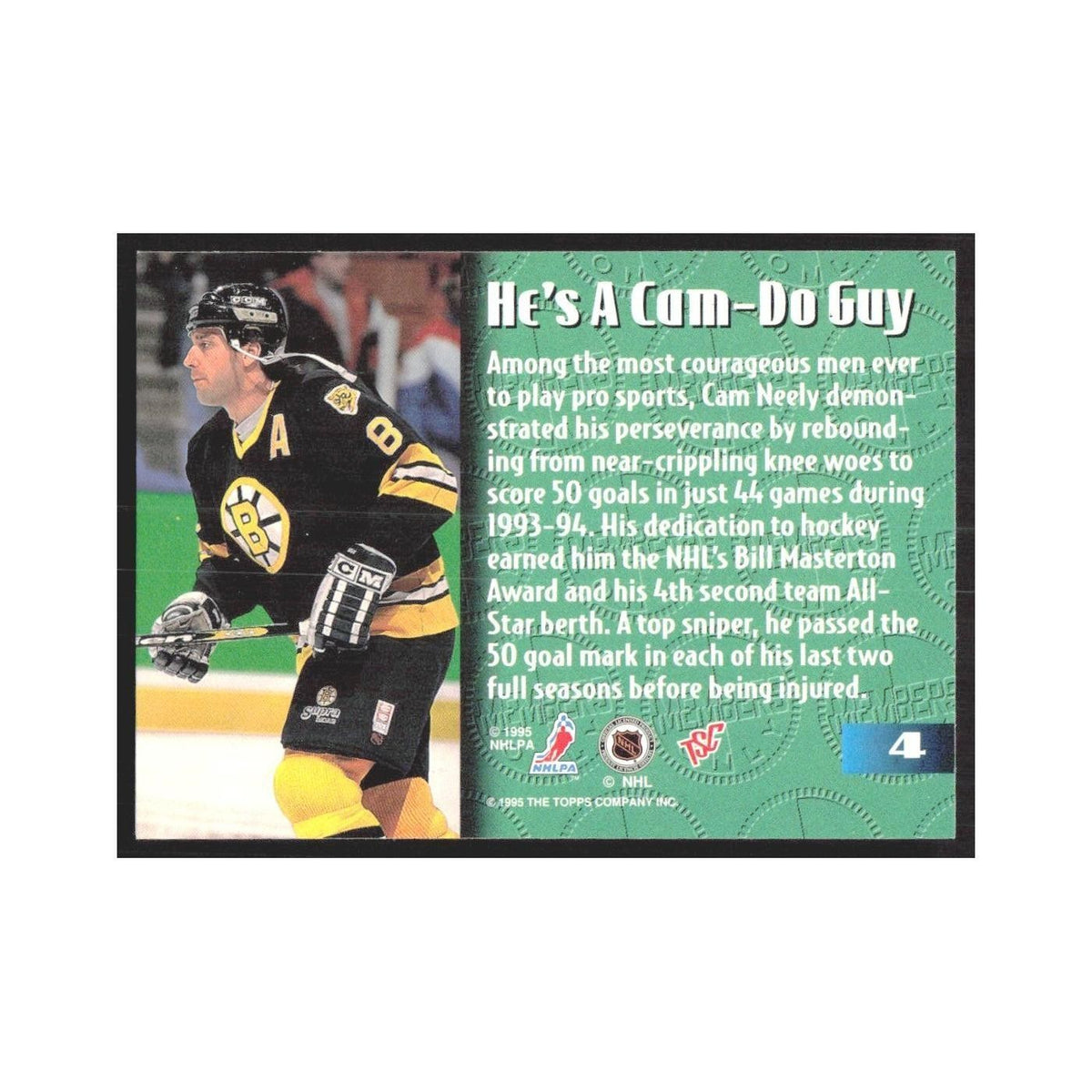 1995 Stadium Club Members Only Cam Neely Boston Bruins #4