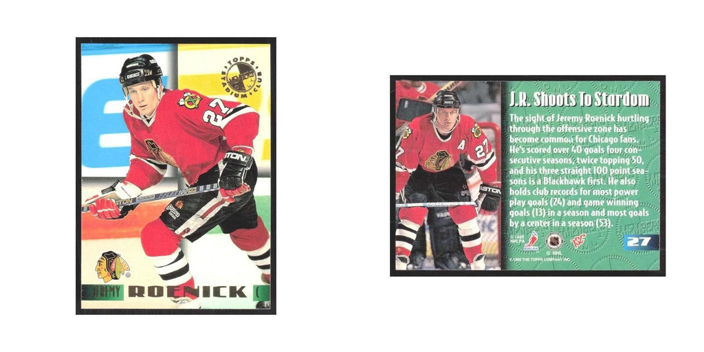 1995 Stadium Club Members Only Jeremy Roenick Chicago Blackhawks #27