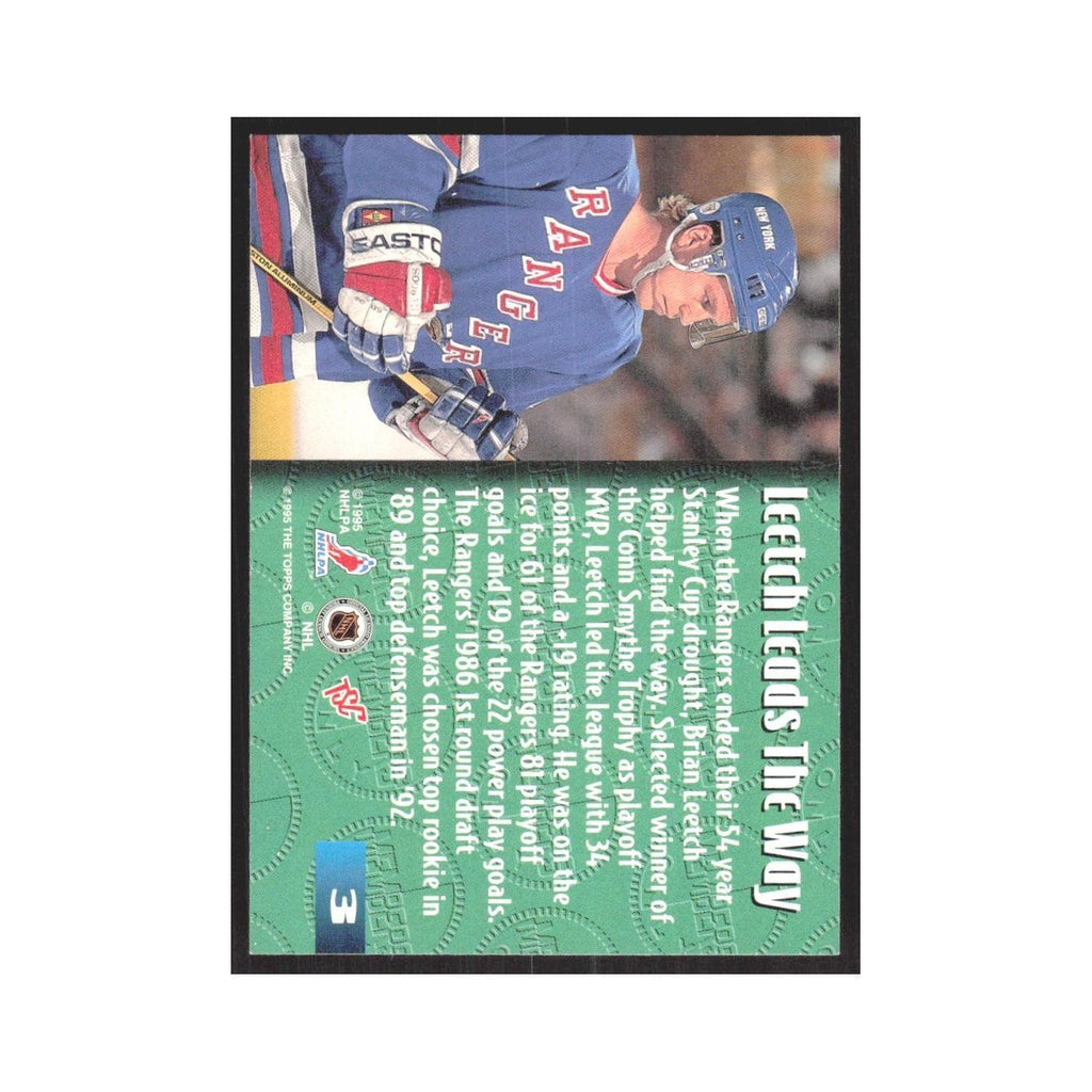 1995 Stadium Club Members Only Brian Leetch New York Rangers #3