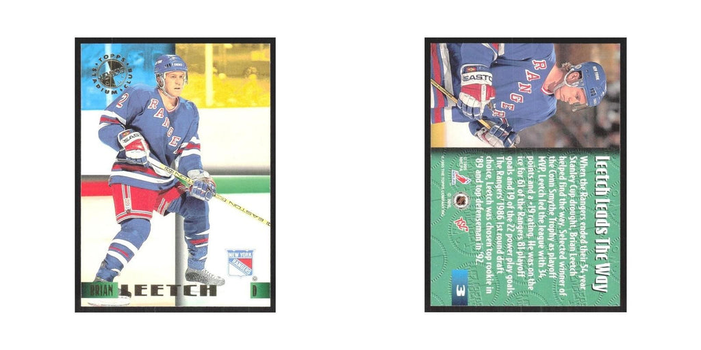 1995 Stadium Club Members Only Brian Leetch New York Rangers #3