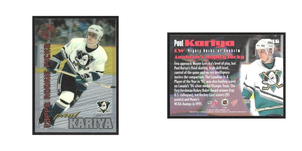 1995 Stadium Club Members Only Paul Kariya Anaheim Mighty Ducks #46