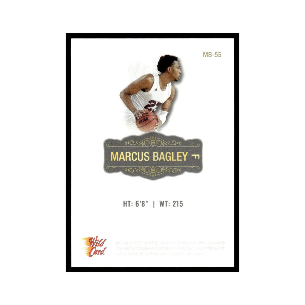 Marcus Bagley 2022 Wild Card Matte #MB-55 Arizona State Sun Devils NM