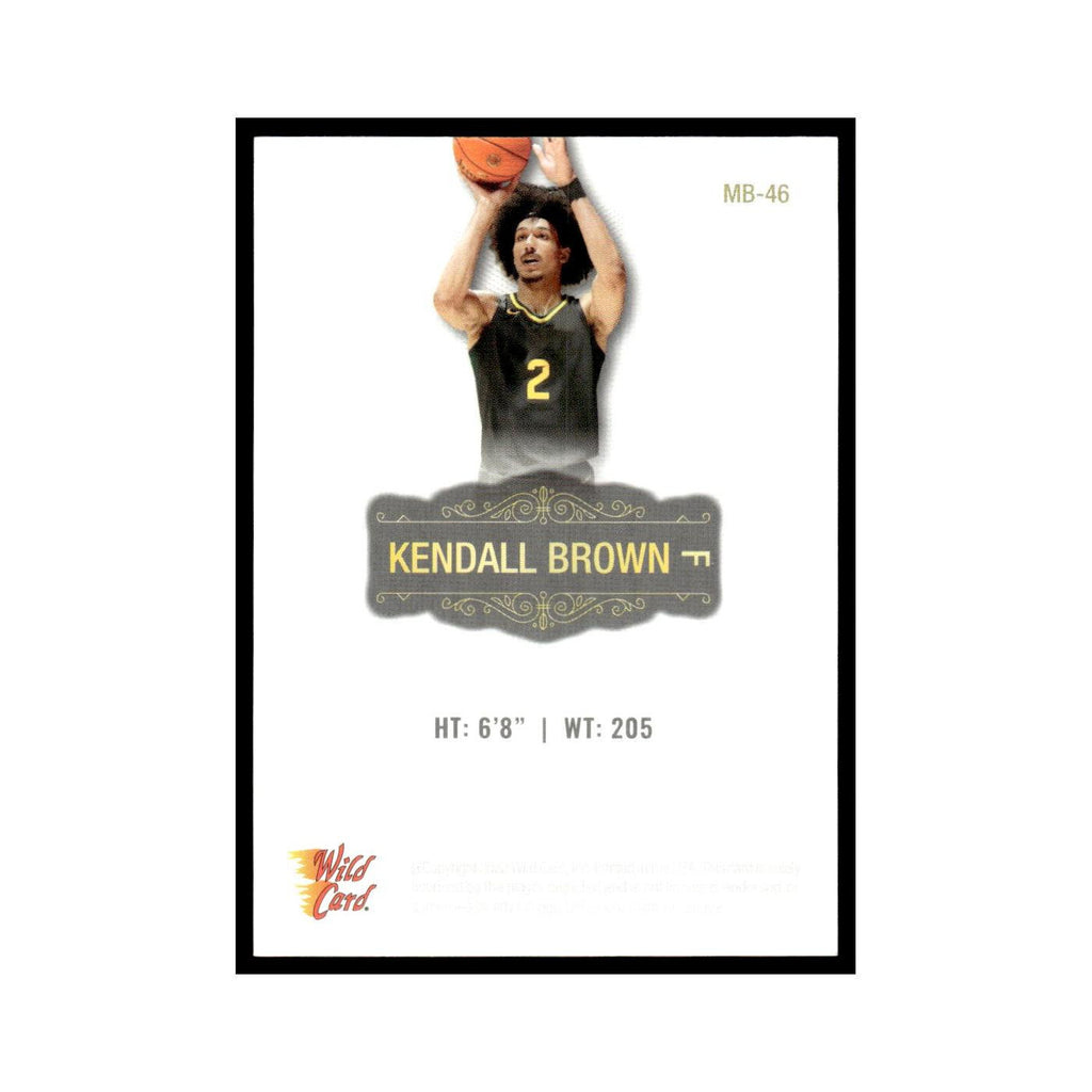 Kendall Brown 2022 Wild Card Matte #MB-46 Basketball Card NM