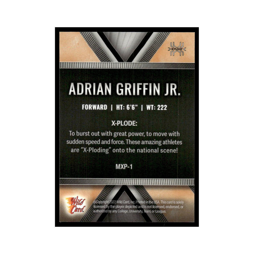 Adrian Griffin Jr 2022 Wild Card Matte #MXP-1 Basketball Card NM