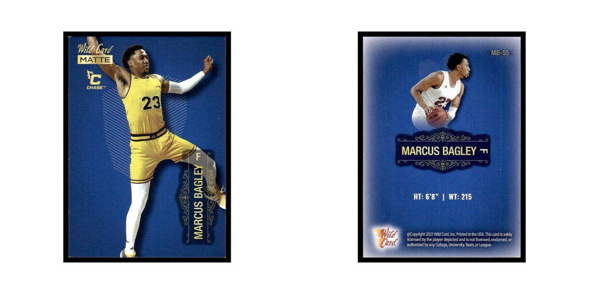Marcus Bagley 2022 Wild Card Matte #MB-55 Arizona State Sun Devils NM