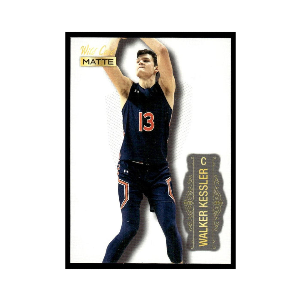 Walker Kessler 2022 Wild Card Matte #MB-75 Auburn Tigers Basketball Card NM