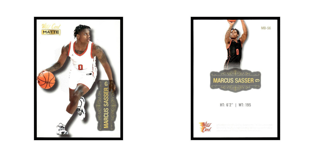 Marcus Sasser 2022 Wild Card Matte #MB-56 Basketball Card NM