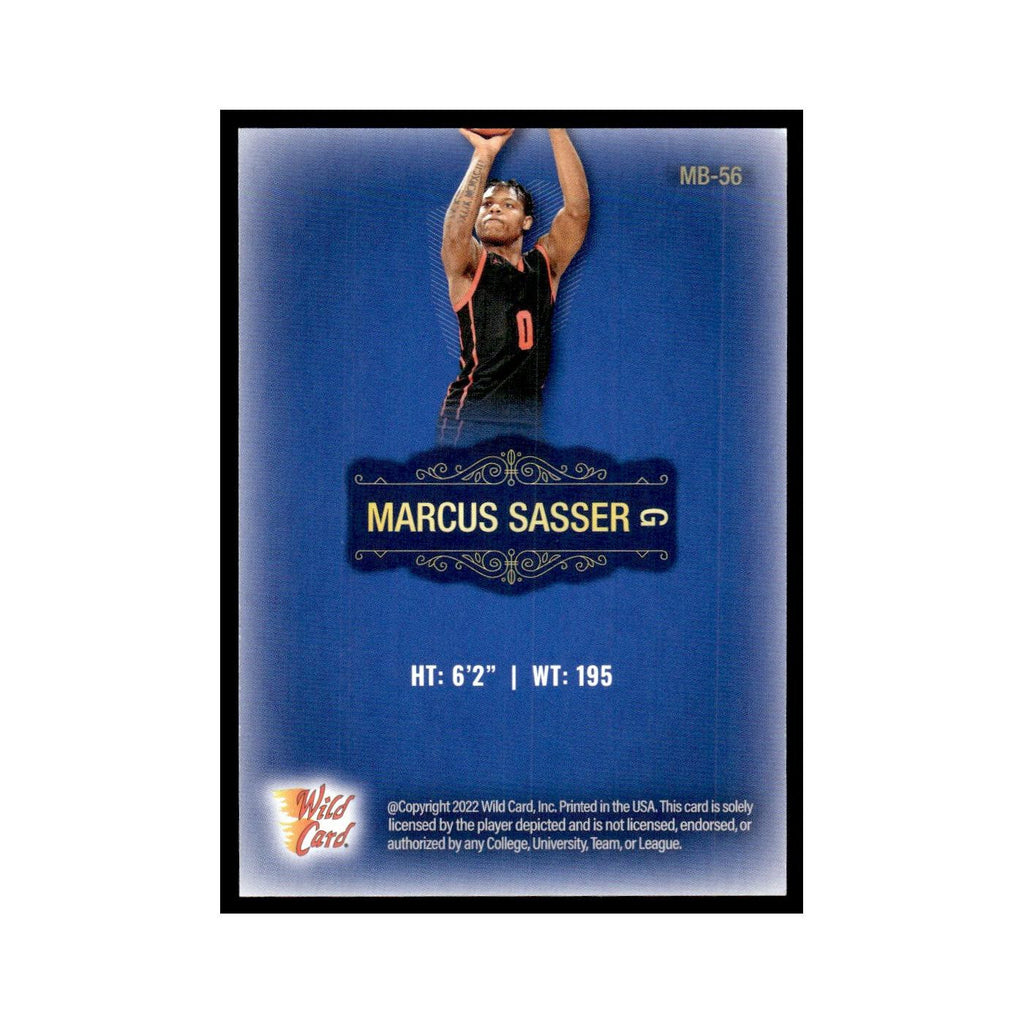 Marcus Sasser 2022 Wild Card Matte #MB-56 Houston Cougars Basketball Card NM