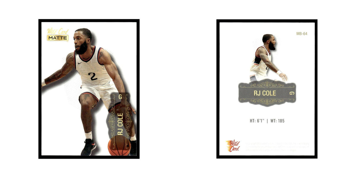RJ Cole 2022 Wild Card Matte #MB-64 Basketball Card NM