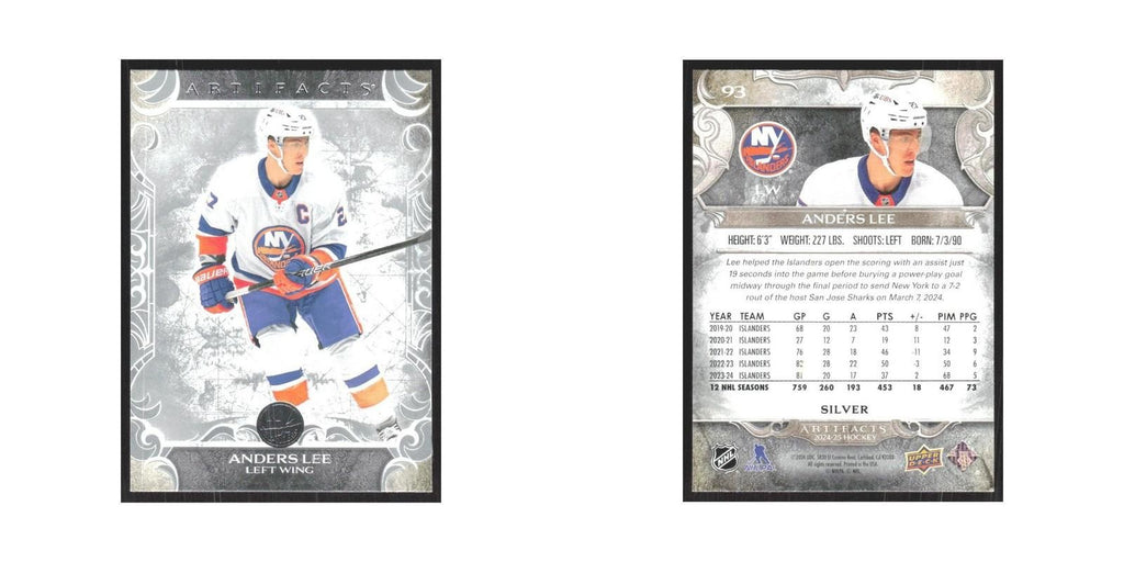 2024 Upper Deck Artifacts Anders Lee New York Islanders #93