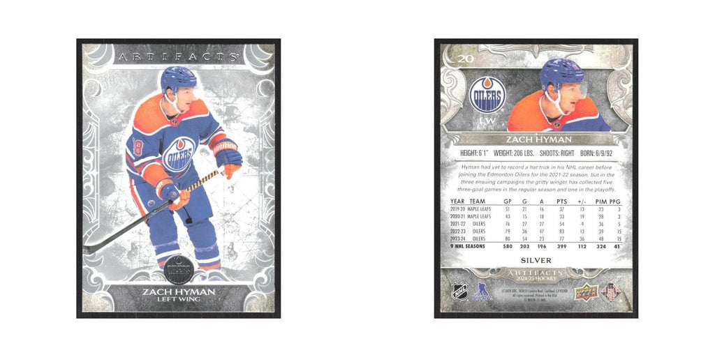 2024 Upper Deck Artifacts Zach Hyman Edmonton Oilers #20