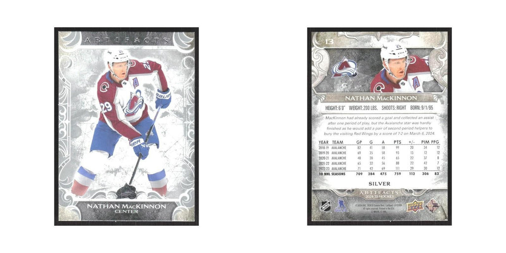 2024 Upper Deck Artifacts Nathan MacKinnon Colorado Avalanche #13