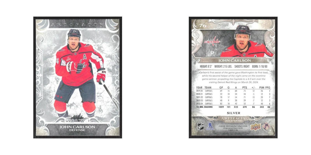 2024 Upper Deck Artifacts John Carlson Washington Capitals #76