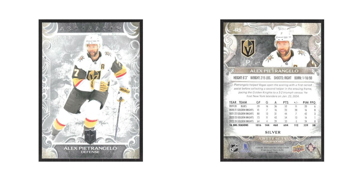 2024 Upper Deck Artifacts Alex Pietrangelo Vegas Golden Knights #48