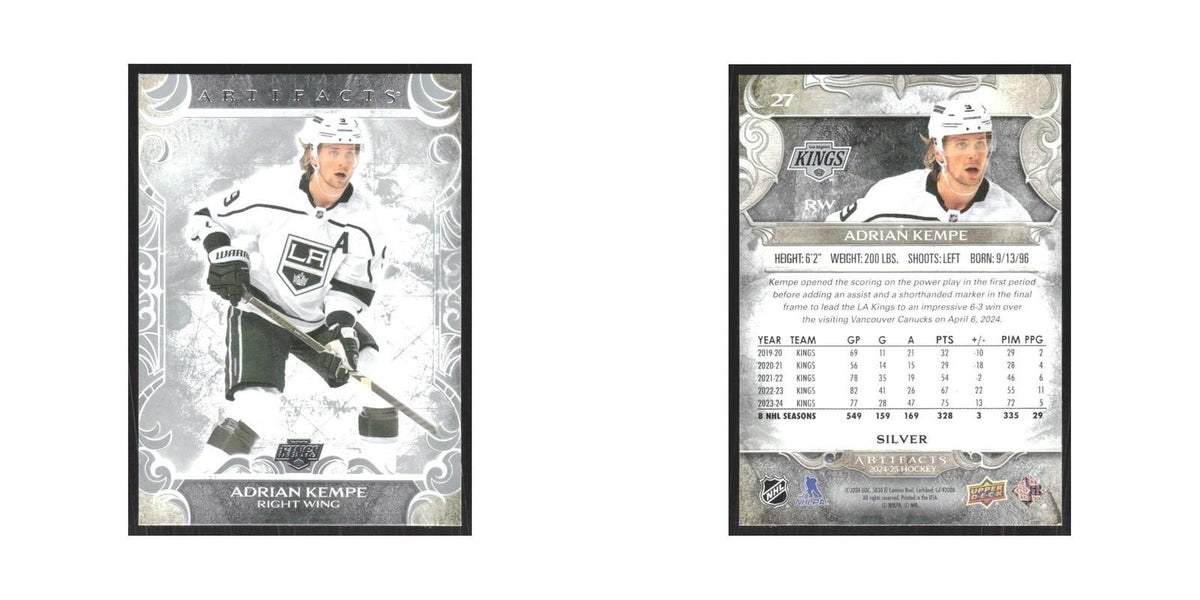 2024 Upper Deck Artifacts Adrian Kempe Los Angeles Kings #27