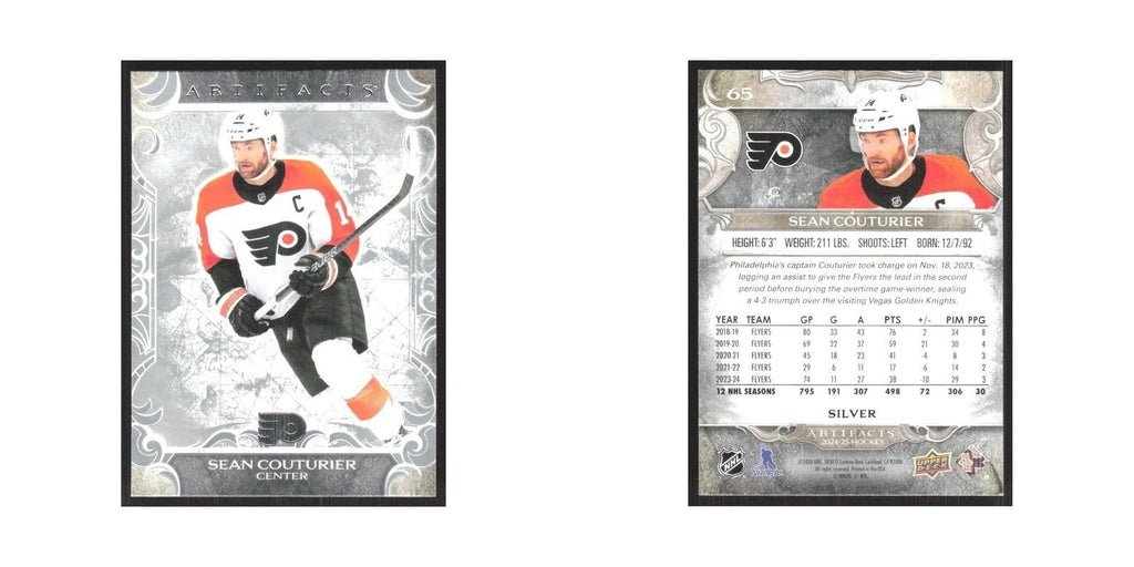 2024 Upper Deck Artifacts Sean Couturier Philadelphia Flyers #65
