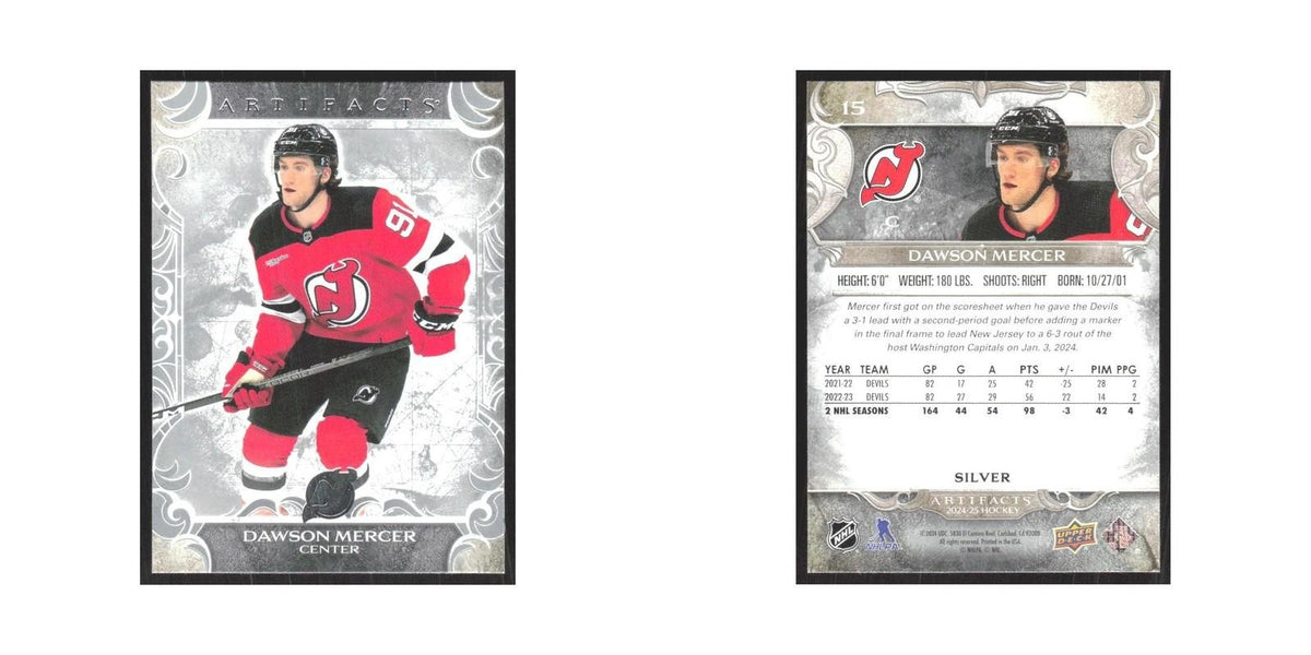 2024 Upper Deck Artifacts Dawson Mercer New Jersey Devils #15
