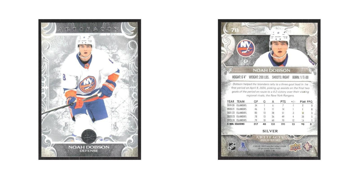 2024 Upper Deck Artifacts Noah Dobson New York Islanders #78
