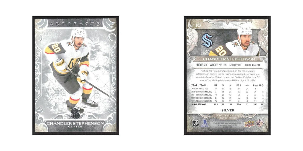 2024 Upper Deck Artifacts Chandler Stephenson Vegas Golden Knights #18