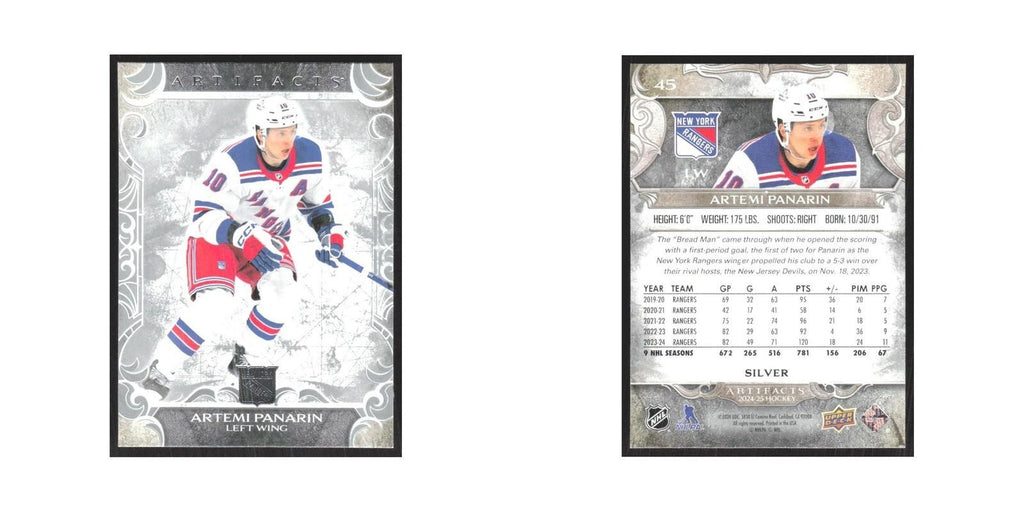 2024 Upper Deck Artifacts Artemi Panarin New York Rangers #45